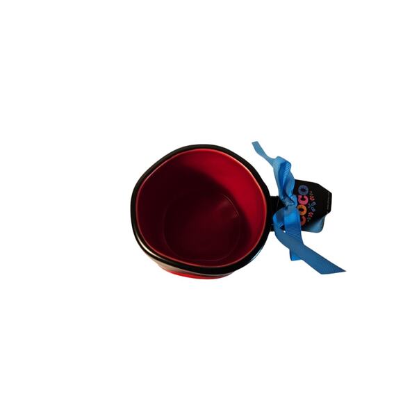 Rae Dunn Disney COCO Un Poco Loco Halloween Coffee Tea Mug Black Red - Picture 3 of 6